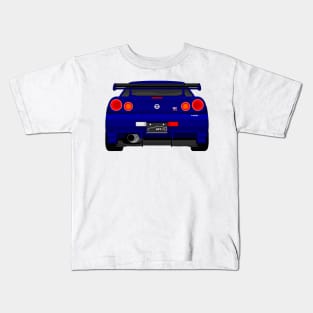 GTR R34 NAVY Kids T-Shirt